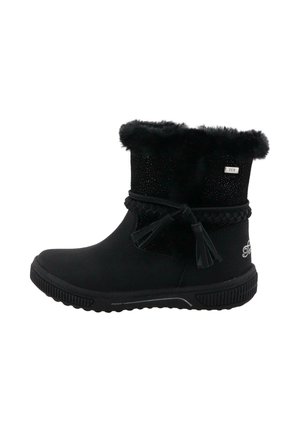 Cowboy/biker ankle boot - black
