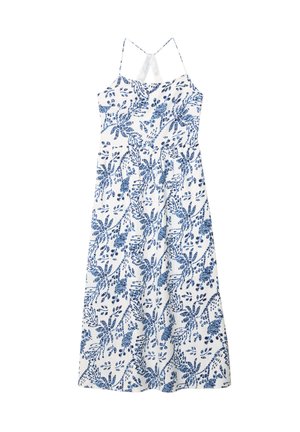 Stradivarius PRINTED OPEN BACK - Maxi dress - royal blue