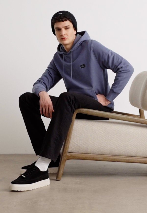 LABEL HOODIE - Sweatshirt - grisaille2