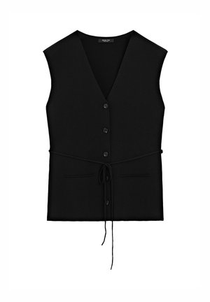 V-NECK - Veste sans manches - black