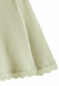 Next LONG SLEEVE LACE TRIM RIB T-SHIRT - Bluză cu mânecă lungă - green