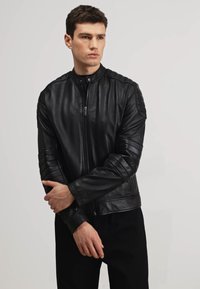 BOSS JOLUR - Chaqueta de cuero - black