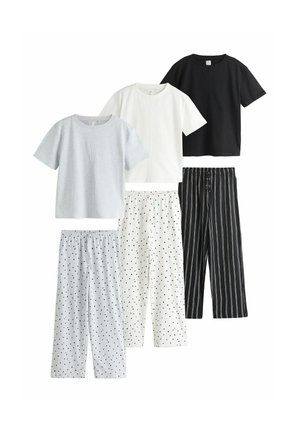 SHORT SLEEVE 3 PACK SET - Pyjama - monochrome