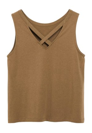 s.Oliver, T-SHIRT - Débardeur - dunkelbraun