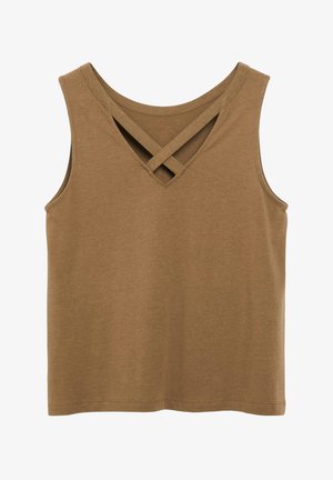 s.Oliver, T-SHIRT - Débardeur - dunkelbraun