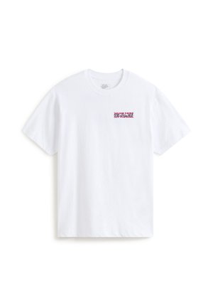 Vans, BARB PLATE LOOSE - T-shirts print - white