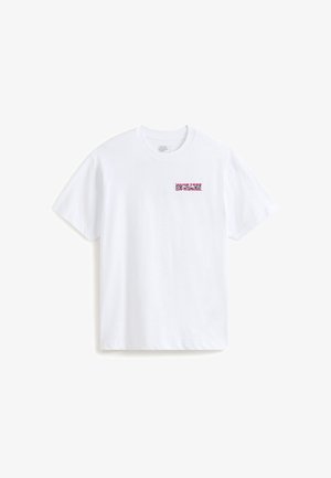 Vans, BARB PLATE LOOSE - Camiseta estampada - white
