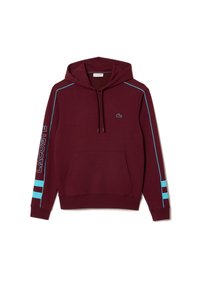 Lacoste Sweat à capuche bordeaux bleu ris/bordeaux ZALANDO