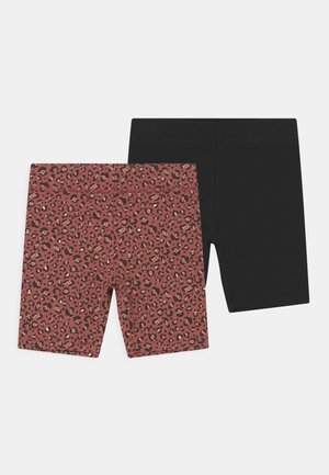 HAILEY 2 PACK - Shorts - black/chutney