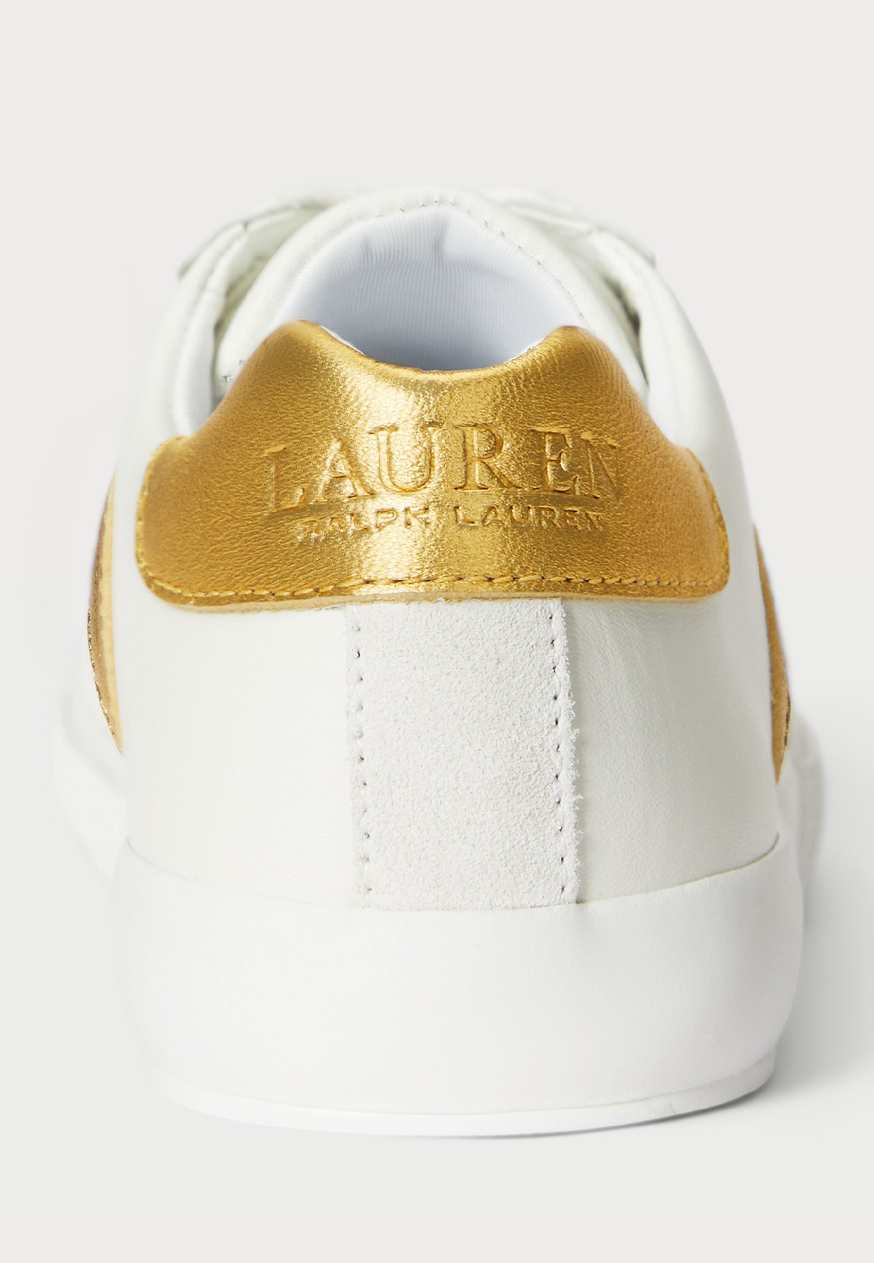 Lauren Ralph Lauren TWO-TONE BRAYLEE LEATHER & SUEDE SNEAKER