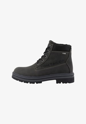 TOM TAILOR, STIEFEL - Snørestøvletter - coal
