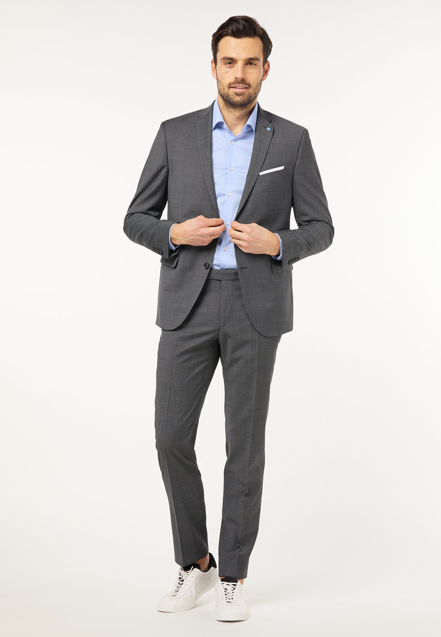 Pierre Cardin FUTUREFLEX DUPONT - Suit trousers - grau/grey - Zalando.de
