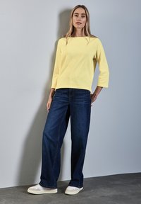 Street One MIT U-BOOT-AUSSCHNITT - Strickpullover - gelb