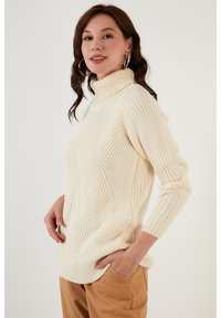 LELA REGULAR FIT - Pulover - light stone