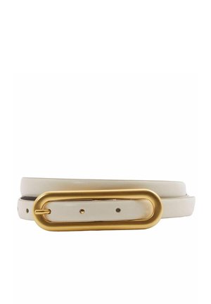 Reiss CHAYA THIN ELONGATED BUCKLE - Curea - off white