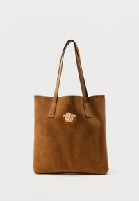 UNISEX - Τσάντα Tote - cognac/gold-coloured