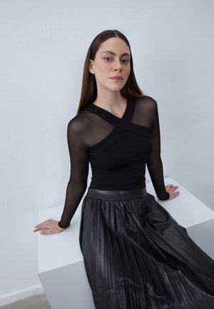 Anna Field Top dugih rukava - black