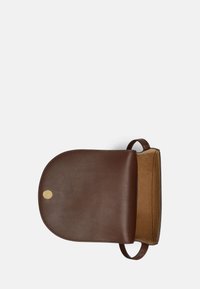 Lauren Ralph Lauren LEATHER MEDIUM WITLEY CROSSBODY - Soma ar siksnu pāri ķermenim - dark mahogany
