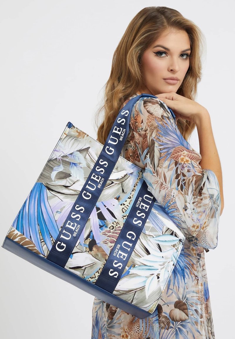 Guess GUESS TOTE BAG MIT ALLOVERPRINT Shopping Bag rot merf./rot