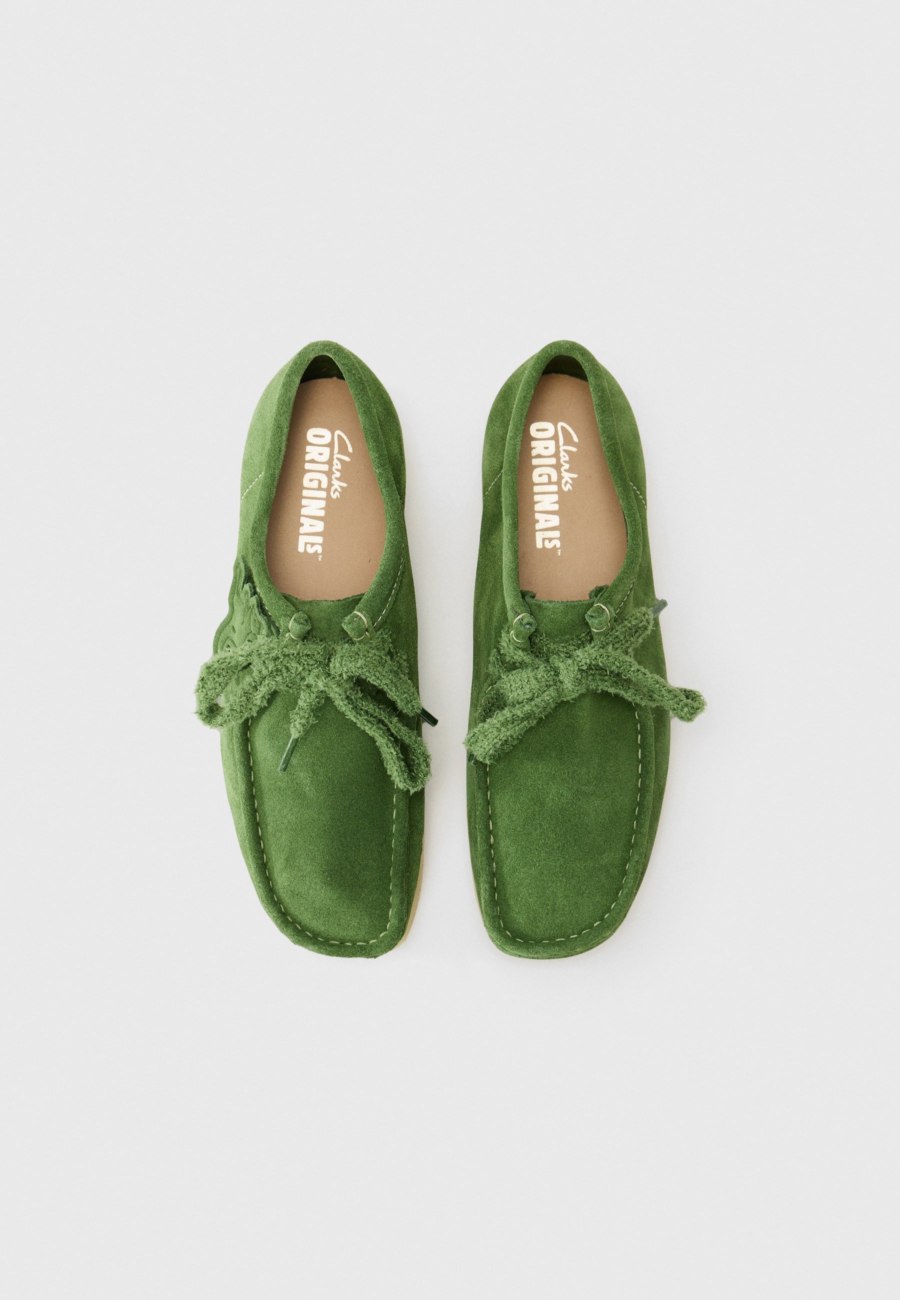 Clarks Originals WALLABEE - Oksfordki/zielony - Zalando.pl