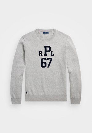 MONOGRAM COTTON SWEATER - Strikkegenser - andover heather combo