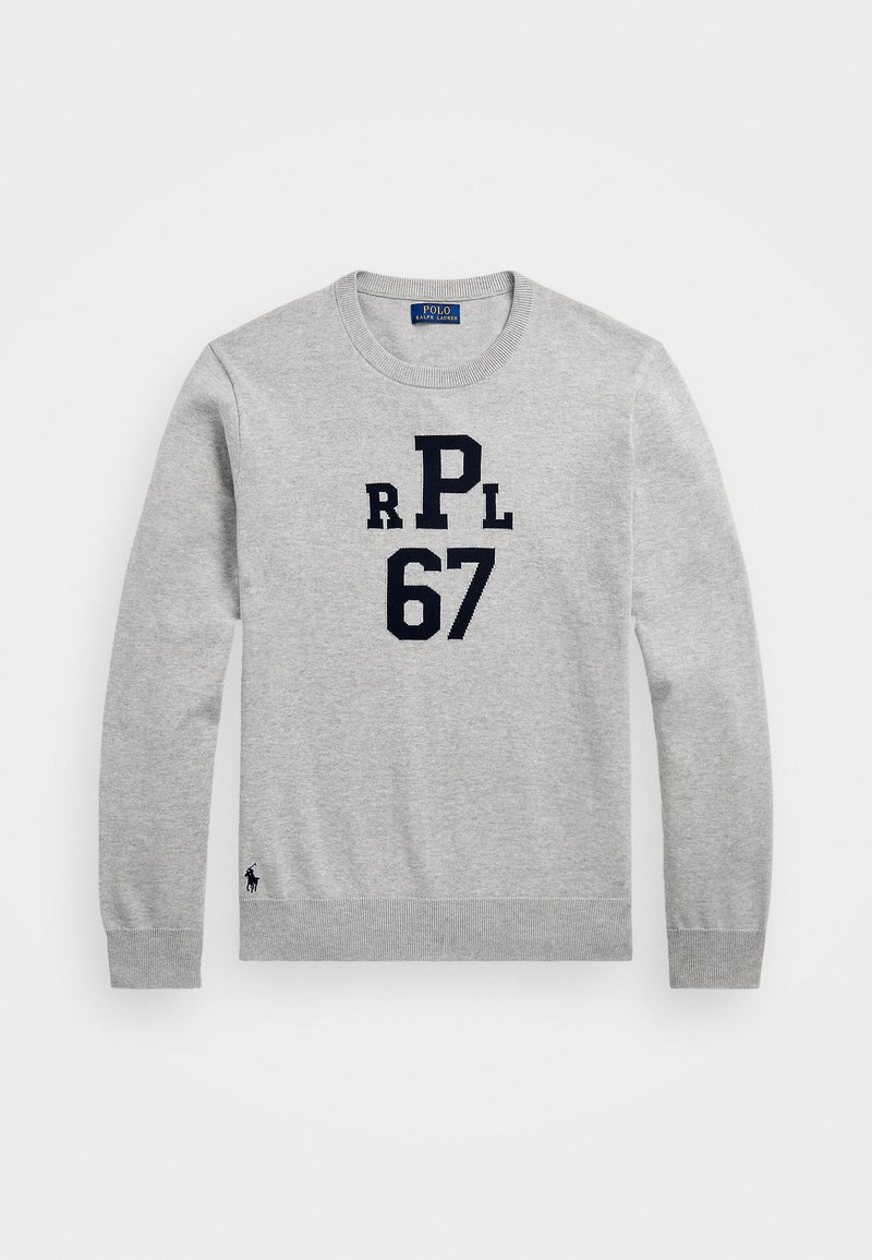 Polo Ralph Lauren MONOGRAM COTTON SWEATER - Džemperis - andover heather combo
