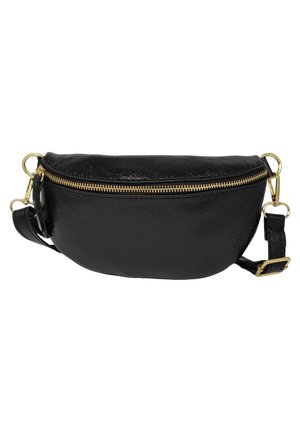 DEMI LUNE - PETIT BANANE - Sac bandoulière - noir irisé