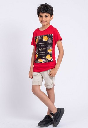 MANCHES COURTES COL ROND NOCTAVIOJ - T-shirt imprimé - rouge