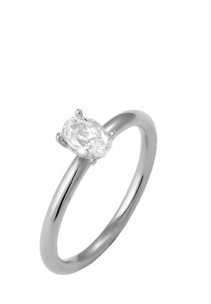 VIVID ELEGANT SQUARE ENGAGEMENT - Ringe - silberfarben