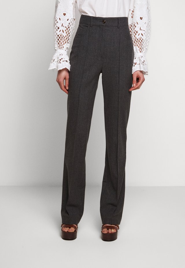 Pantalon classique - charcoal black