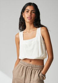 Next SQUARE NECK - Bluse - white