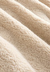 BORG BUTTON DOWN WITH HOOD - Krátký kabát - ecru