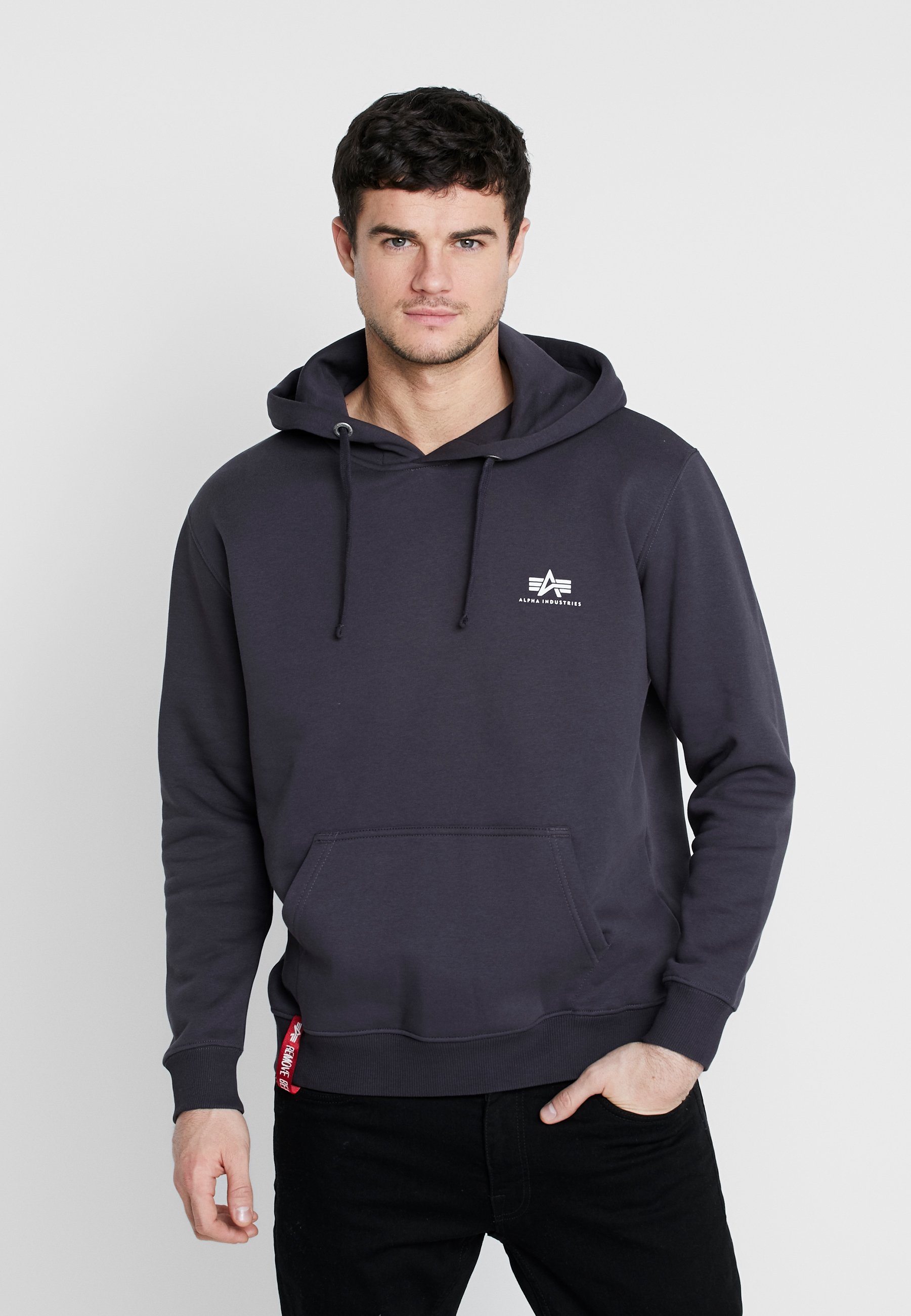 Alpha Industries 196318 Hoodie iron grey Zalando.no Alpha Industries 196318 - Hoodie - black