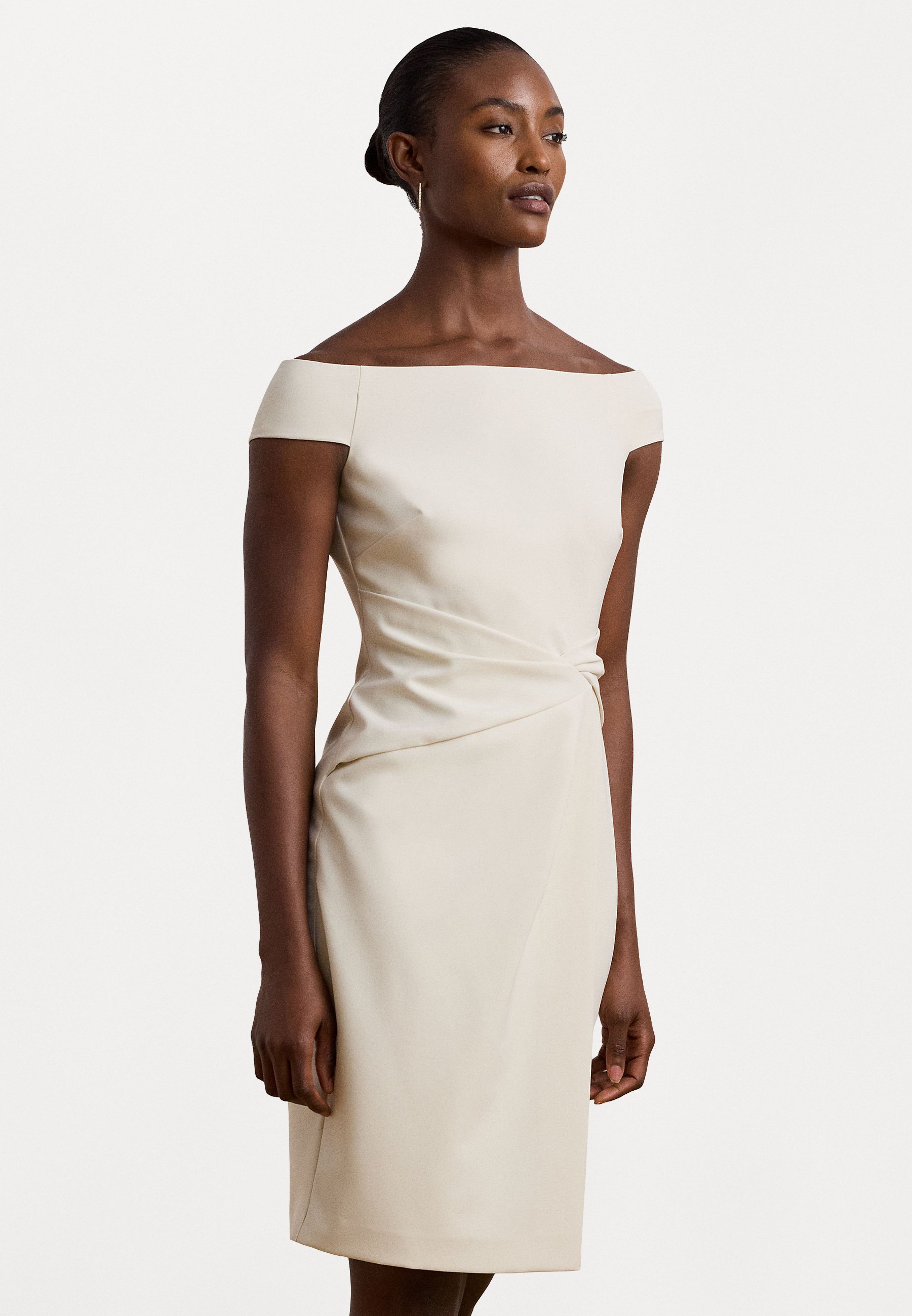 white christmas dresses Mya Cream Satin Mini Dress - US 6 main image 0