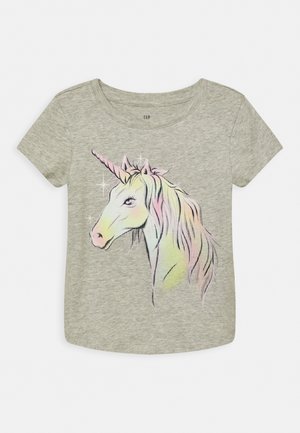 MAY GIRL - T-shirt con stampa - light heather grey
