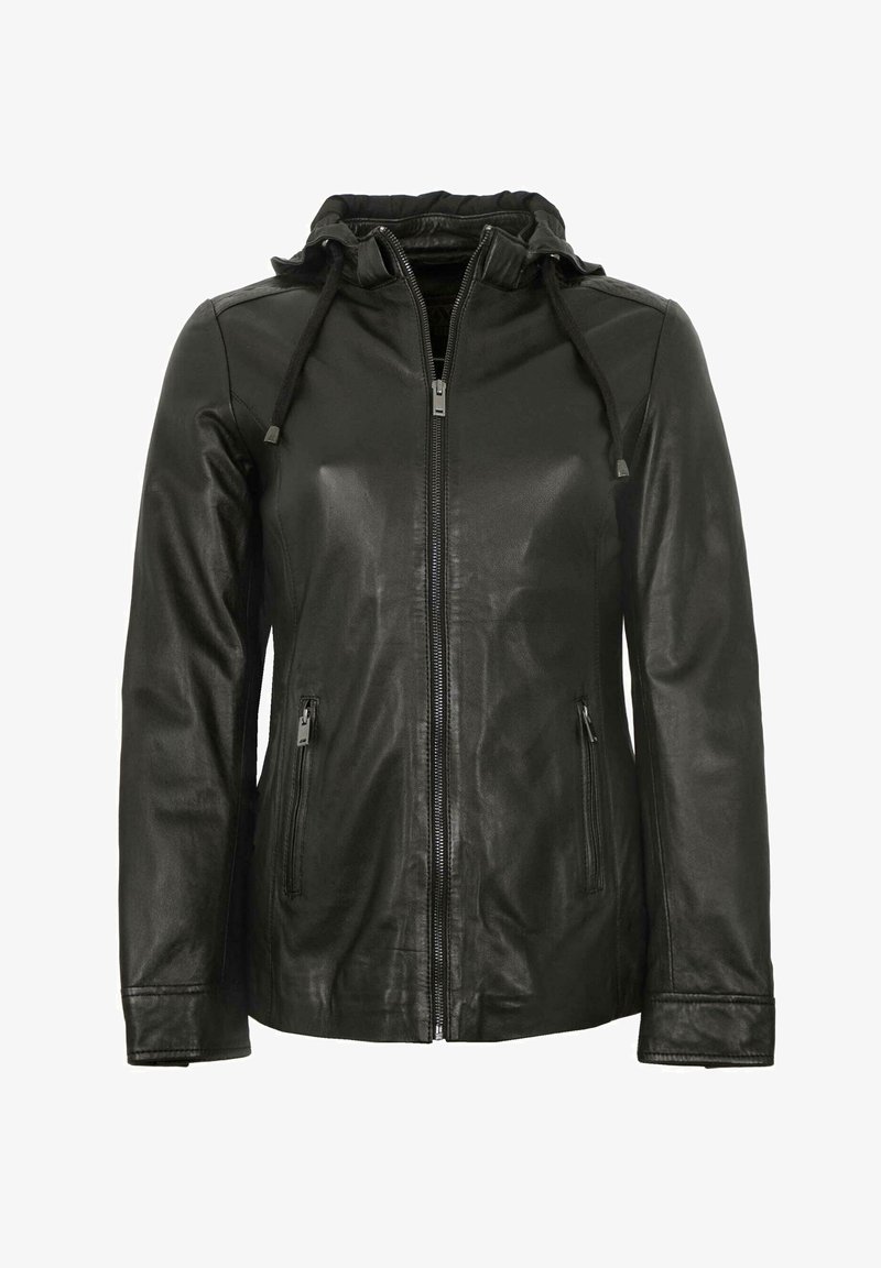 Lederjacken24 ELISA - Lederjacke - schwarz