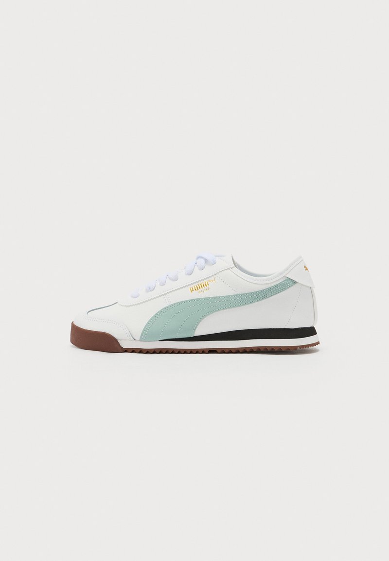 Puma - ROMA REVIVAL UNISEX - Sportbačiai - white/modern mint/chocotart, Padidinti