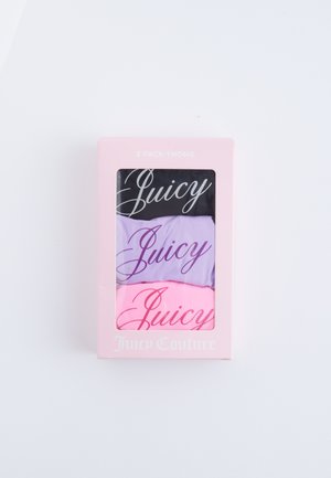 3 PACK  - String - multi- black, sheer lilac, cotton candy