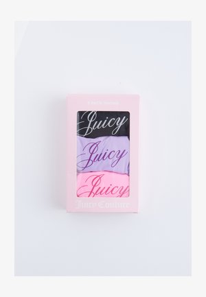 Juicy Couture 3 PACK - Tanga - multi- black, sheer lilac, cotton candy