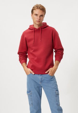 Kapuzenpullover - bordeaux