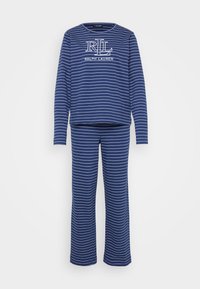 CREW NECK LONG PAJAMA - Pigiama - navy