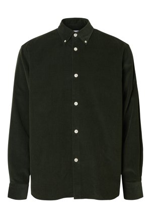 Selected, Corduroy Cotton - Chemise - deep forest