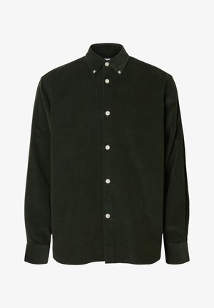 Selected, Corduroy Cotton - Chemise - deep forest