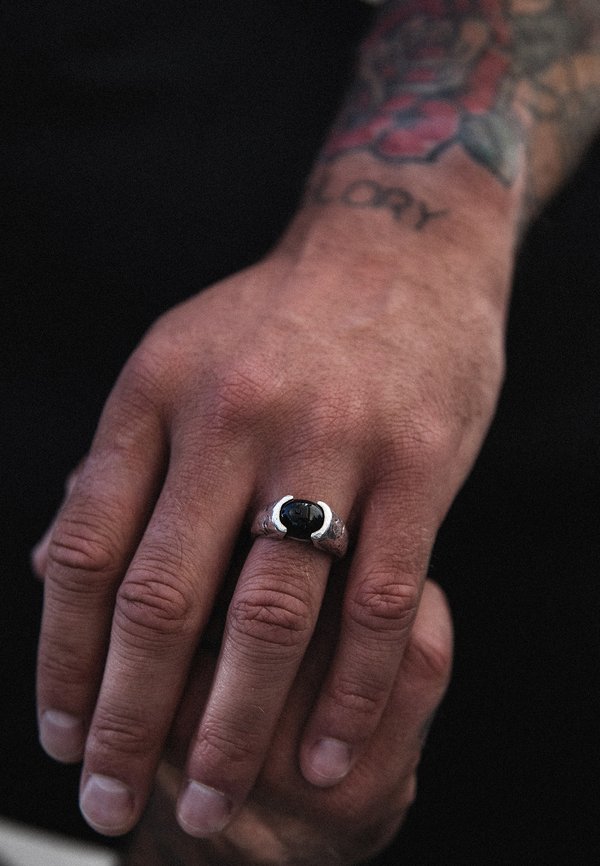 LIBERTY ONYX - Ring - silberfarben