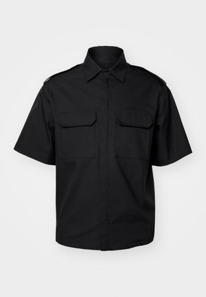 Neil Barrett LOOSE MILITARY POLICE DETAIL SHORT SLEEVE - Krekls - black