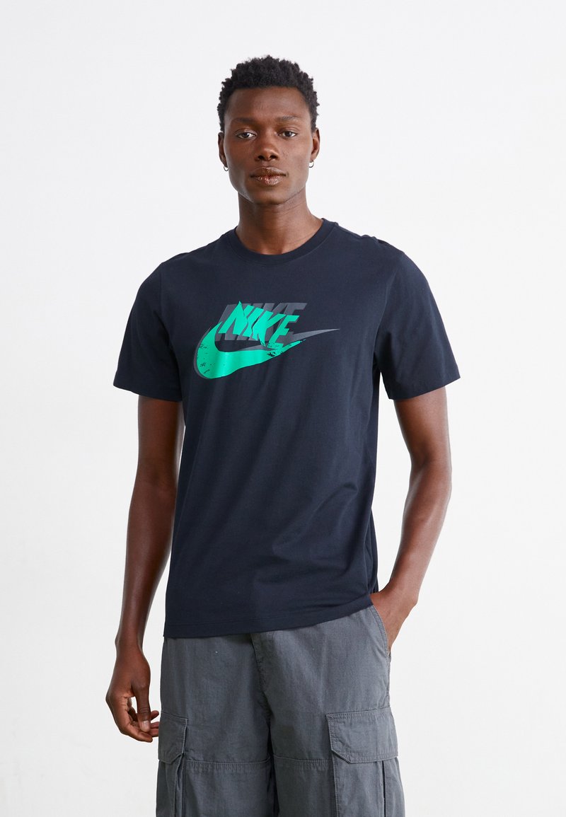 Nike Sportswear - TEE FUTURA - Marškinėliai su spaudiniu - black, Padidinti