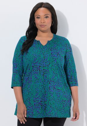 RIPPLE PRINT POCKET  - Longsleeve - azure