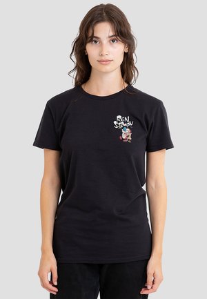 Cotton Soul, REN AND STIMPY REN AND STIMPY WARHOL - Print T-shirt - black