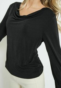 Desires BOB DRAPE - Top dugih rukava - black