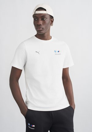 BMW MMS LOGO TEE - Nyomott mintás póló - white